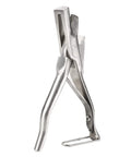V Shape Pig Ear Mark Plier Stainless Steel Ear Notcher With Buckle For Cattle Sheep And Goats, pro grade animal tagging tool