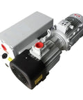 No Drama Oil Sealed Rotary Vane Vacuum Pump Sv100B 98 To 117 Cubic Meter Hour side view of heavy-duty motor and casing for industrial use.