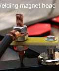 Heavy Duty Magnetic Welding Holder Tool With Adjustable Angle Support Clamp For Round Flat Square Steel Parts Up To 36mm Size secure grip on metal piece