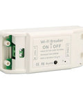 WiFi Smart Switch for Lighting and Fan Control, 100 to 240V Wireless Power Controller Module in white ABS and PC housing