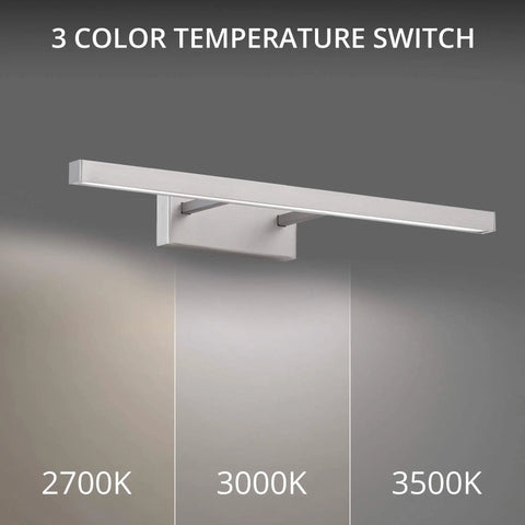 Parallax 18 Inch LED Up Or Down Bathroom Vanity And Wall Light With 3 CCTs 2700K 3000K 3500K Set To 3000K Brushed Nickel Finish