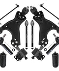 10 Piece Front End Suspension Kit For Buick Enclave, Chevrolet Traverse, GMC Acadia, And Saturn Outlook with control arms