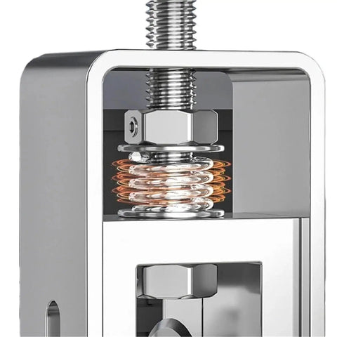 Close-up of Heavy Duty Portable Manual Wire Stripper Tool With Hand Crank Easy Cable Peeling Machine, highlighting the internal mechanism.