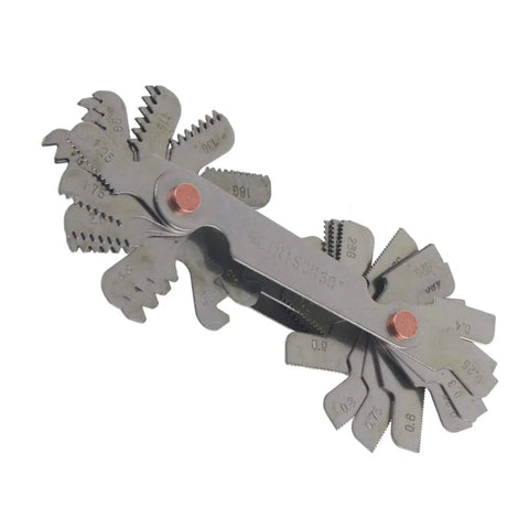 Stainless Steel Thread Gauge Set For Metric And Imperial Pitch, 60 And 55 Degree Gauges, 51 52 Piece Pro Grade Multi Use Thread Pitch Tool, Measures External Threads, Ideal For Metalworking And Lathe Projects
