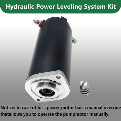 Replacement Hydraulic Pump Motor For Unidirectional RV Leveling Power Units With Manual Drive And Sealed Collar