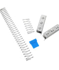 Fabric Cutting Fixture Flat Spring Holder Five Piece Pro Grade Set for Sewing Machines No Drill Required parts displayed