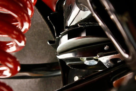 Delrin Rear Cradle Bushing Kit Boasting Zinc Coated Sleeves That Lock Out Deflection For Rock Solid Handling Street Ready Suspension Upgrade Heavy Duty Chassis Mods With Straight Fire Performance And Dope Fitment close-up of zinc coated inner sleeve and surrounding components