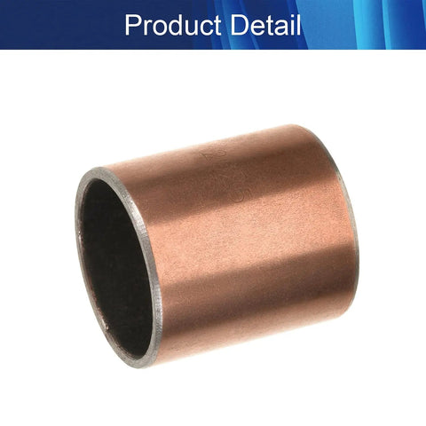 Premium Heavy Duty 20X23X25Mm Oilless Sleeve Bearing Straight Up Smooth Operator Sintered Bronze Plain Bushing shown in detail.