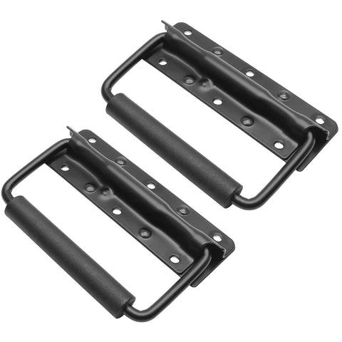 Built Tough Spring Loaded Case Handles Two Pack Featuring Super Grippy Rubber Handles And No Hassle Surface Mount Installation Hardware For Toolboxes Rugged Cabinets And Tool Gear