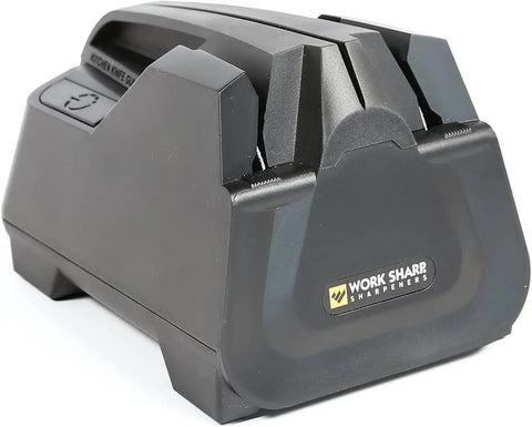 Fully Guided Electric Kitchen Knife Sharpener With Quick Button Push For Even Angles Fast And Easy Drawer Friendly Keeps Dull Knives Razor Sharp For Cookouts And BBQs Makes Kitchen Prep A Breeze