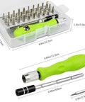 Open 32 In 1 Precision Screwdriver Set With Mini Magnetic Cross And Flat Head Bits for Cars, Furniture, and Electronics Repair