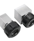 ER-32 Collet Chuck Block Set for CNC Lathe and Engraving Gear, Square and Hex Workpiece Holder, Replacement Part AA006, Hardened Tool Steel