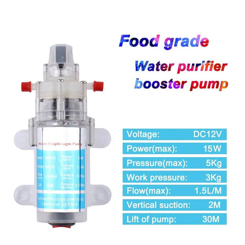 Heavy Duty 12V Automatic Electric Diaphragm Water Pressure Pump 75W High Performance Upgrade For RV Camper Boat And Home Systems Quiet Reliable Operation With Smart Sensors And Durable Build Quality