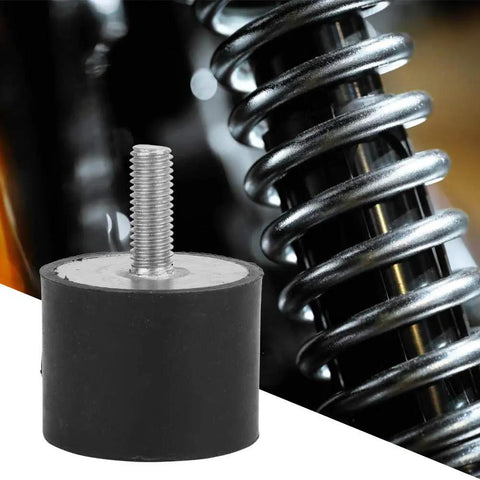 4Pcs Vibration Rubber Bobbin Mount Isolator Set For Automobiles Machinery Fitness Equipment And Generators VE40x30 M8x23 Shock Absorber Vibration Dampers To Beat Rattle And Noise And Keep Equipment Running Smooth, black rubber M8x23 mount