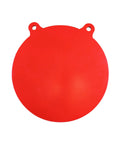 AR500 Steel Target 4 Inch Gong Silhouette Three Eighths Inch Thick Plasma Cut Red Color High Visibility For Precision Rifle And Pistol Practice