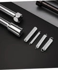 Premium 200Pcs Compression Spring Assortment Kit With Stainless Steel Springs For Home Repair And DIY Projects Featuring Durable Tension Springs For Mechanical Tasks And Versatile Hardware Fixes You Need., stainless steel springs laid out on a black background