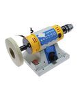 Slick 320W Desktop Bench Lathe And Polishing Machine With 10000 RPM Badass Motor, compact design for woodworking and jewelry.