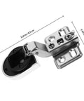 2 Pack 26mm Cabinet Door Hinges With Glass Door Buffer Soft Close Corner Cabinet Hardware in stainless steel