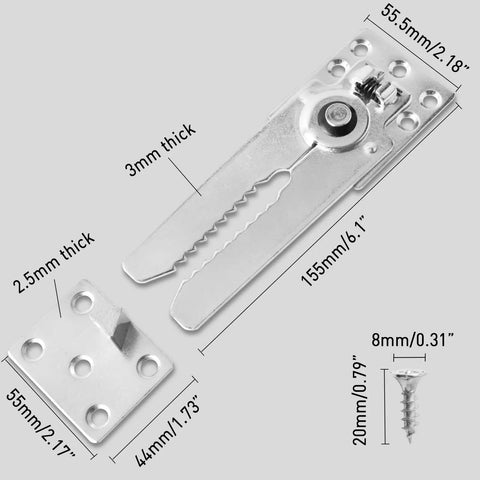 Heavy Duty Sectional Sofa Connector Screws Two Pack No Slip Couch Brackets Secure Your Setup End The Sliding Forever Indoor Lounge Essential Hardware Kit For Sturdy Wood Frames