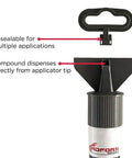Close-up of All In One Wall Hole Filler With Built In Applicator And Spreader For Small Holes Under Two Inches And Scratches Resealable Container
