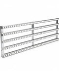 Foldable Gravity Conveyor System For Warehouses And Trucks Portable 118 By 20 Inch Unpowered Roller Conveyor With Five Rows Collapsible Unloading Pulley For crates on white