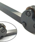 Knurling Tool With Pivot Head Diamond Pattern For Lathe And Engine Tools, Medium Pitch Diamond Knurl, Half Inch Square Shank