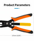 Disconnect Pliers Set For Air Lines, 2-Piece Pneumatic Hose Release Tools with 175mm and 100mm measurements shown