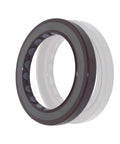 Isometric front view of a 45x62x7 mm fluorine rubber double-lip rotary shaft oil seal