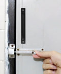Sturdy Aluminum Alloy Door Handles Set Of 2 In Black With 128mm Hole Spacing No Fuss Easy Install For Sliding Barn Doors