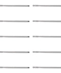 Rock Solid 10 Piece Electric Screwdriver Bit Set Made From Tough S2 Alloy Steel With 5mm Hex Shafts And 150mm Length, ten bits displayed in a grid.