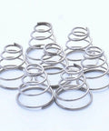 Extension Compression Springs Kit, 5Pcs 304 Stainless Steel Conical Taper Springs For Precision Fit, Wire Diameter 0.8mm