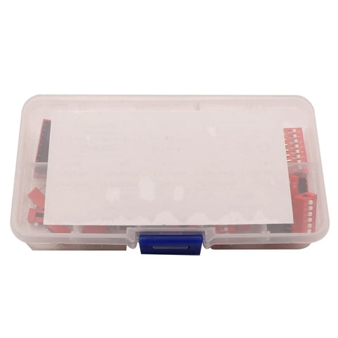 35 Piece DIP Switch Assortment Kit With 1 2 3 4 6 8 10 Position Options 2.54mm Pitch in transparent storage case