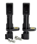 Premium Rear Abs Wheel Speed Sensors Knock Out Dash Warning Lights Smooth Street Handling Direct Fit For Jeep Wrangler Liberty Dodge Nitro 2007 Through 2017 Zero Hassle Install Two Pack image showing two ABS wheel speed sensors with included screws.