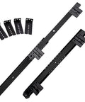 Heavy Duty Ball Bearing Drawer Slides Side Mount Cabinets Tables Built Tough As Nails Rust Resistant Steel Silent Smooth Glide Anti Collision Max Load Capacity Durability Workshop Store DIY Projects Without Glitches Or Annoyances, black steel side-mount slides