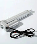 Heavy Duty 12V And 24V Electro Hydraulic Cylinder Linear Actuator with metal casing and wiring for automation workflows.