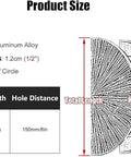 Half Moon Door Handles for Glass Doors in Gold Finish Modern Barn Door Push Pull Handles Double Sided for Single Door Sturdy Aluminum Alloy Ergonomic Grip Grab And Go Style Rust Resistant Long Lasting, 300mm x 150mm size