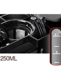 Legit Automatic Drip Coffee Maker With Built In Burr Grinder Smart Temp Control Programmable Timer showing 1250ML reservoir and controls.