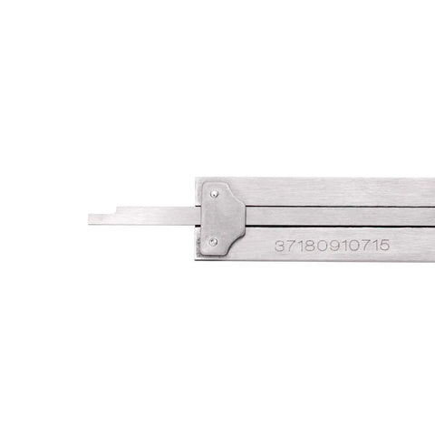 Close-up of Digital Caliper Stainless Steel With Large LCD Screen 6 Inch 150mm, showing measuring scale detail.