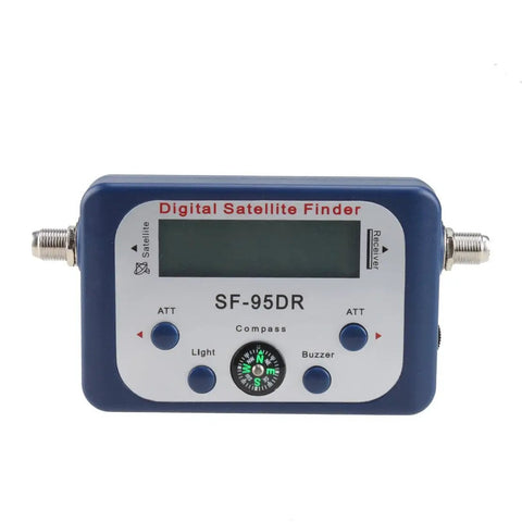 Front view of Portable Digital Satellite Signal Finder Meter For Dish Network And DirecTV FTA with LCD and compass