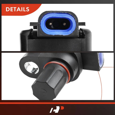 Top Shelf Rear Center Wheel Speed Sensor Direct Bolt On Replacement For Ford F150 F250 F350 Bronco Econoline close-up view of connector and seal.