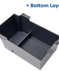 Bottom layer of Two Layer Center Console Organizer Tray for 2024 2025 2026 Subaru Crosstrek and Impreza, durable ABS