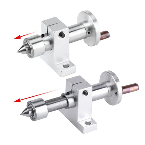 Adjustable Double Bearing Live Center For Mini Lathe And DIY Woodworking Projects Revolving Center For Precision Turning Durable Metal Lathe Parts For Home Garage Workshop
