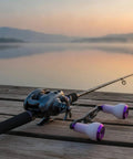 Upgrade Your Gear With This Carbon Fiber Fishing Reel Handle Crank Featuring Double Ergonomic Curved TPE Knobs For Superior Non Slip Grip On Any Baitcasting Setup Perfect For Pond Fishing Adventures, baitcaster handle on rod