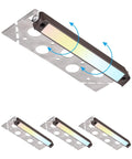 Easy Install 7 Inch LED Hardscape Light With 5CCT Adjustable Output, low voltage paver light for steps and decks, pack of 4