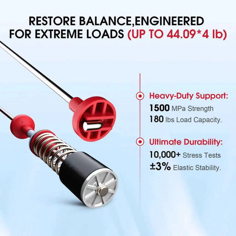 Upgraded DC97-16350V Suspension Rods Replacement Kit, 4 Pack, 27.6 Inch Length, easy install, showing heavy-duty and durability features.