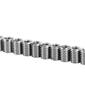 10 Piece Thread Repair Insert Kit For Cars And Machinery, Fix Stripped Threads Fast From M5x0.8 To M8x1.25, 0.4in Length, 303 Stainless Steel, Corrosion Resistant, Save Parts And Downtime With Easy DIY Install. ten stainless steel thread inserts on white