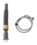 Heavy Duty 304 Stainless Steel Glass Rinser Countertop Pitcher Washer With High Pressure Jet Built In Drain Drip Tray Hose Perfect For Bars Restaurants Coffee Shops And Home Kitchens Sleek Black Finish Is A Smooth Operator No Sweat Setup, includes rinsing wand and flexible stainless steel hose.