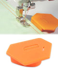 Upgraded Magnetic Seam Guide For Sewing Machines With Polygonal Design, Pro Grade Multi Purpose Gauge For Edge Alignment, Orange