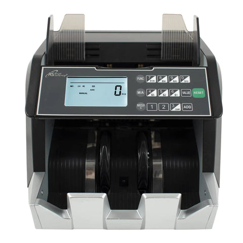 Front view of USD Money Counter with Add and Batch Modes, featuring display and control panel, for quick value counting and detection
