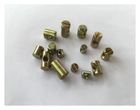 Beefy Heavy Duty Barrel Nut Dowel Bolt Kit For Furniture Assembly M4 M5 M6 M8 Cross Slotted Fasteners Zinc Plated Rustproof